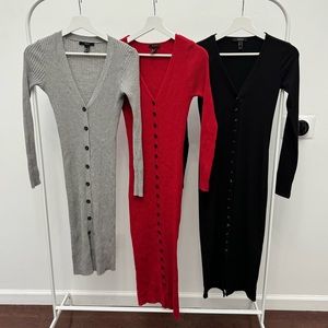 Sweater cardigan dress bundle